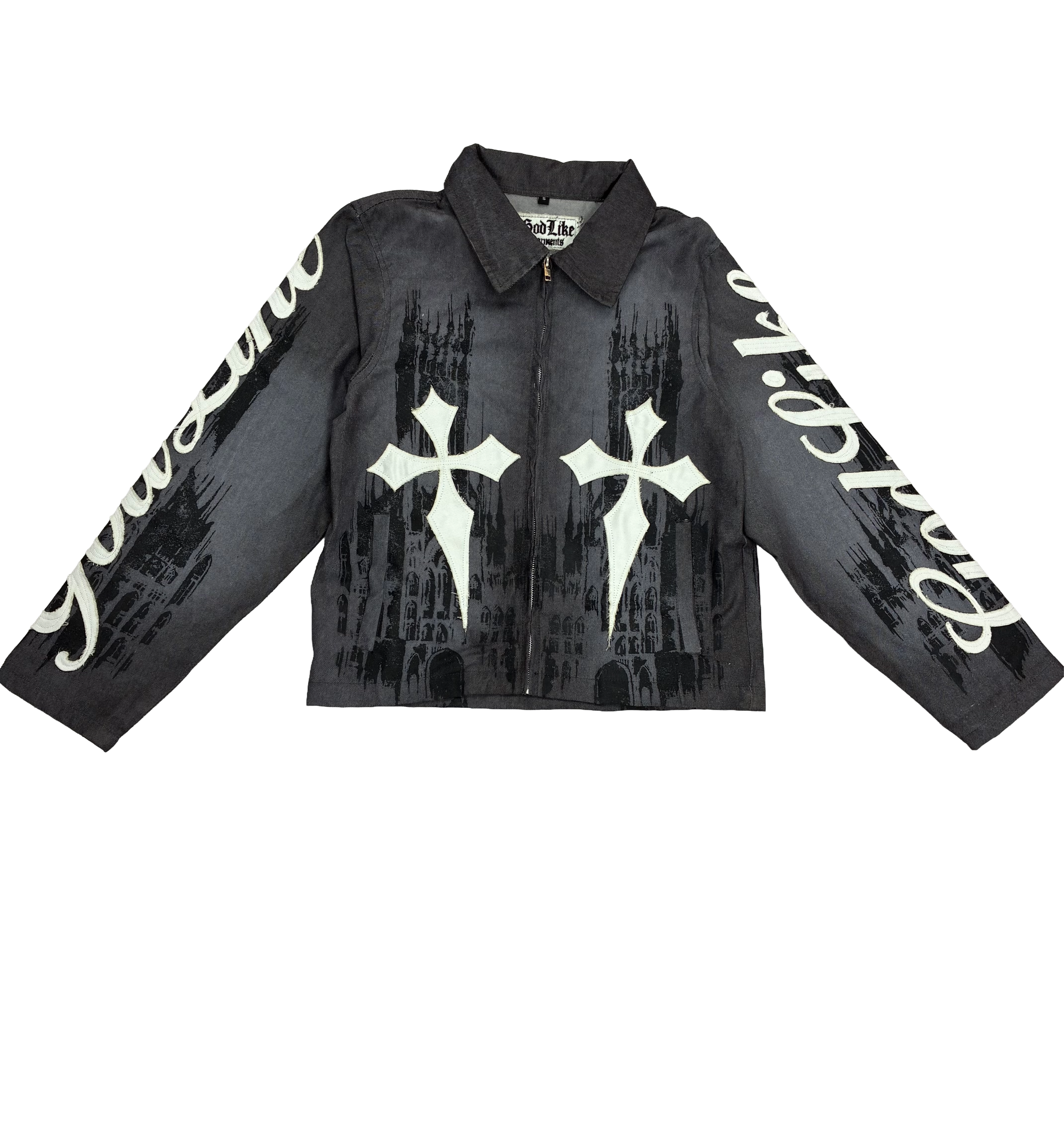 Smoke Grey God like works men jacket